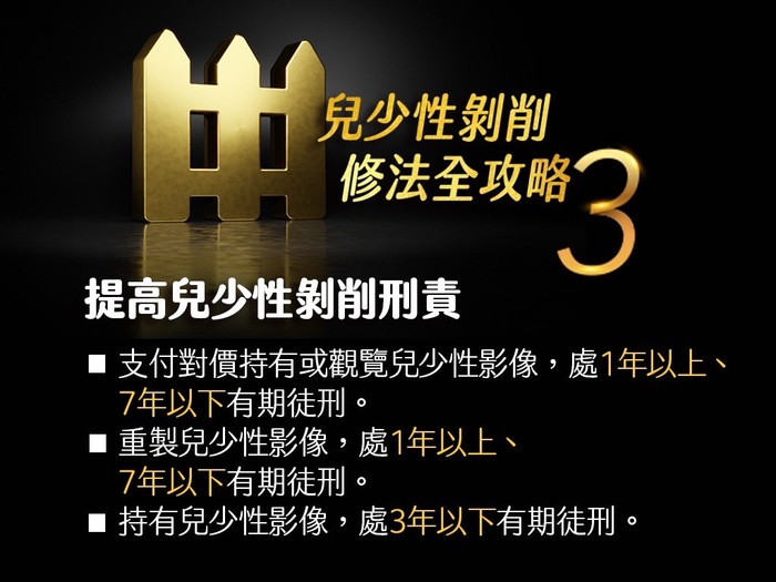 兒童及少年性剝削防制條例修法重點(懶人包3)